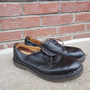 Dr. Martens Mary Jane Black Platform Shoes